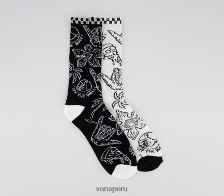 Vans Perú NBDZ464260 blanco negro | Vans calcetines extraños de miss match