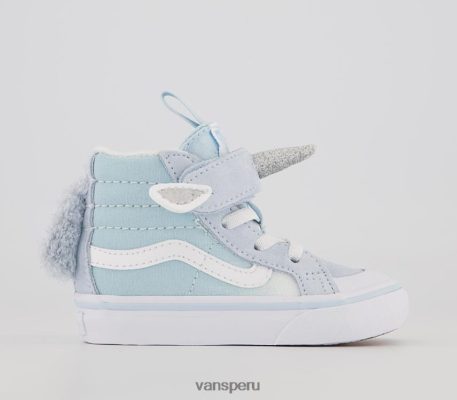 Vans Perú NBDZ464278 delicado unicornio azul | Vans zapatillas de deporte sk8 mid reedición para niños pequeños