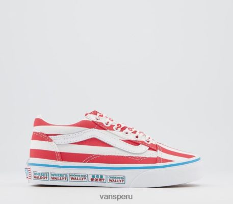 Vans Perú NBDZ464280 raya internacional | Vans zapatillas old skool de encaje para niños