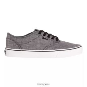 Vans Perú NBDZ464292 gris-negro-blanco | Vans zapatillas skate atwood hombre