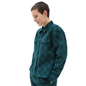 Vans Perú NBDZ46434 azul | Vans compruébalo camisa tipo chaqueta