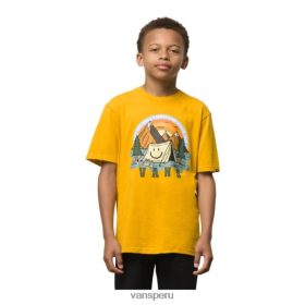 Vans Perú NBDZ464424 amarillo dorado | Vans camiseta off the wall vibes para niño