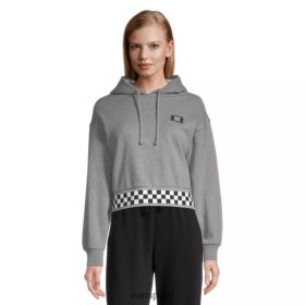 Vans Perú NBDZ464448 brezo gris | Vans sudadera corta con capucha boom boom 88 para mujer
