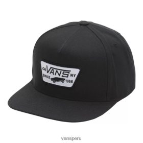 Vans Perú NBDZ464488 negro verdadero | Vans gorra snapaback con parche completo para hombre