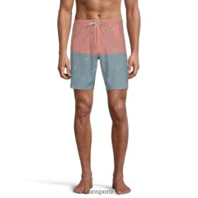 Vans Perú NBDZ464542 fusión coral-cameo azul | Vans bañadores halfsies de 18 pulgadas para hombre