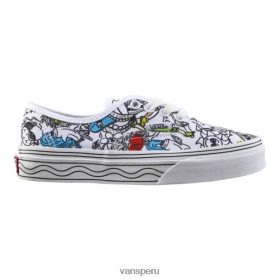 Vans Perú NBDZ464552 Haz un boceto a tu manera | Vans x crayola zapatos de skate auténticos pre-escolares para niños zapatillas de deporte caña baja casual para niños