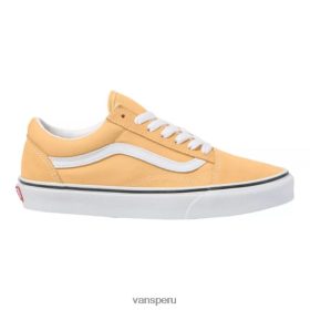 Vans Perú NBDZ464590 crema | Vans zapatillas de skate old skool para mujer zapatillas bajas sin cordones transpirables