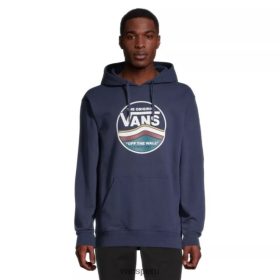 Vans Perú NBDZ464608 negro | Vans sudadera con capucha de varias rayas para hombre