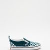 Vans Perú NBDZ464748 teoría del color verde azulado intenso | Vans checkerboard slip-on v - niños