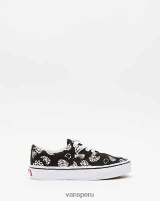 Vans Perú NBDZ464832 cuadros paisley negro | Vans zapatillas bajas era check - niños