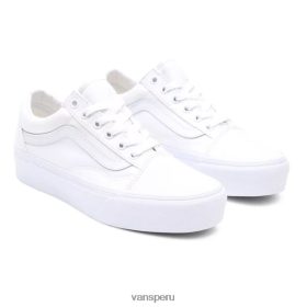 Vans Perú NBDZ4652 blanco | Vans zapatos de plataforma old skool