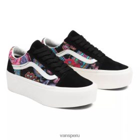 Vans Perú NBDZ4670 negro-multi | Vans zapatos antiguos skool stackform