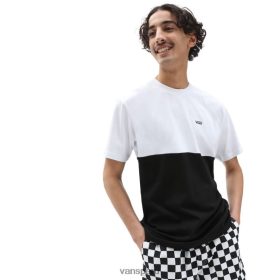 Vans Perú NBDZ46816 blanco y negro | Vans camiseta con bloques de color