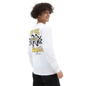 Vans Perú NBDZ46854 blanco | Vans camiseta manga larga ojos de luna