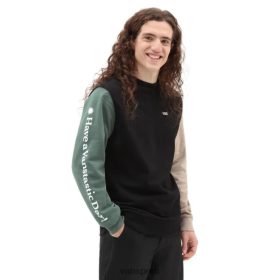 Vans Perú NBDZ46938 negro-verde | Vans camiseta de manga larga vanstastic opuesta