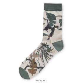 Vans Peru NBDZ461045 verde | Vans calcetines 3/4 con estampado clásico (1 par)