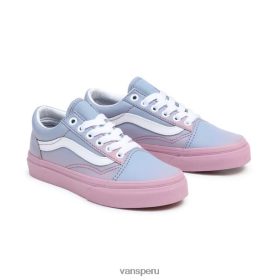Vans Peru NBDZ461133 azul-rosa | Vans zapatillas old skool juveniles (8-14 años)