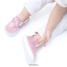Vans Peru NBDZ461143 rosa | Vans Zapatos sin cordones Comfycush V para niños pequeños (1-4 años)