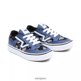 Vans Peru NBDZ461187 azul | Vans Zapatos Lowland Comfortcush de niños (4-8 años)