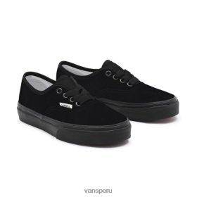 Vans Peru NBDZ461221 único | Vans niños customs total black ante auténtico (4-8 años)