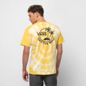 Vans Peru NBDZ461419 yema amarillo-blanco antiguo | Vans camiseta mini con efecto tie-dye y doble palma