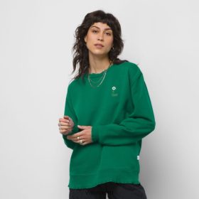 Vans Peru NBDZ461537 chaqueta verde | Vans Equipo BFF de felpa francesa de peso pesado con estampado floral de Anaheim