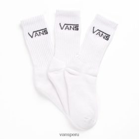Vans Peru NBDZ461791 blanco | Vans calcetines clásicos para niños, paquete de 3 pares 10-13.5