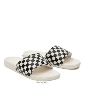 Vans Peru NBDZ46181 blanco y negro | Vans slide-on damero la costa