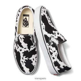Vans Peru NBDZ461965 único | Vans slip-on con estampado de vaca personalizado