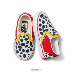 Vans Peru NBDZ462013 único | Vans Slip-on dálmata para niños pequeños aduaneros