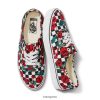 Vans Peru NBDZ462019 único | Vans rosas de tablero de ajedrez de aduanas auténticas