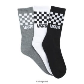 Vans Peru NBDZ462091 multi | Vans calcetines con diseño de cuadros, paquete de 3 tallas 9.5-13