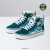 Vans Peru NBDZ462149 brillo mítico verde azulado intenso | Vans cremallera sk8-hi para niños