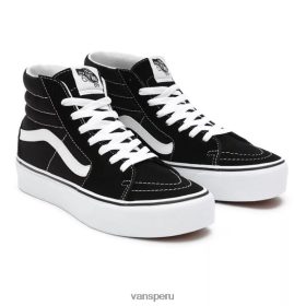 Vans Peru NBDZ46217 negro | Vans zapatos sk8-hi de gamuza con plataforma 2.0