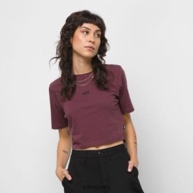 Vans Peru NBDZ462269 uva catawba | Vans camiseta deportiva Flying V Crop Crew