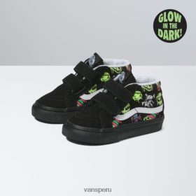 Vans Peru NBDZ462283 negro | Vans niño trippy goteo brillo sk8-mid reedición v