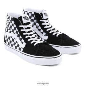 Vans Peru NBDZ46251 negro | Vans zapatos sk8-hi de tablero de ajedrez