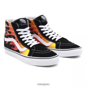 Vans Peru NBDZ46253 negro | Vans zapatos flame sk8-hi reedición