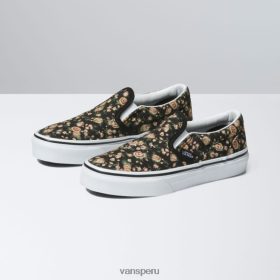 Vans Peru NBDZ462549 blanco y negro | Vans niños rose dream classic slip-on