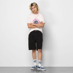 Vans Peru NBDZ462597 negro | Vans Drill Chore pantalones cortos de mezclilla sueltos de 22''