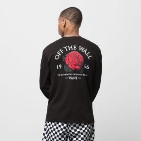 Vans Peru NBDZ462599 negro | Vans auténtica camiseta de manga larga con rosa original