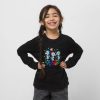 Vans Peru NBDZ462787 negro | Vans camiseta de manga larga para niños pequeños con caballito de mar arcoíris
