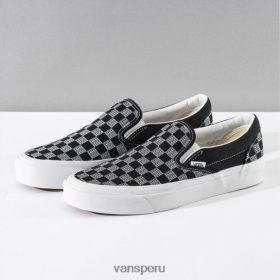 Vans Peru NBDZ462947 dama negra | Vans checker check clásico sin cordones 98 dx