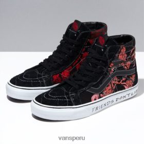Vans Peru NBDZ462953 negro-rojo | Vans x cosas más extrañas reedición de sk8-hi