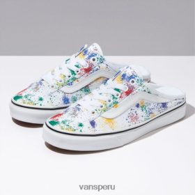 Vans Peru NBDZ463005 blanco-blanco verdadero | Vans mula estilo 36 con exceso de pulverización