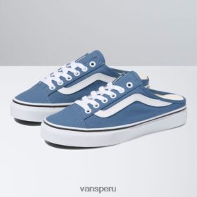 Vans Peru NBDZ463069 azul claro de luna-blanco verdadero | Vans mula de lona estilo 36