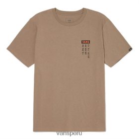 Vans Peru NBDZ463263 marrón desierto | Vans camiseta manga corta logo camper sl