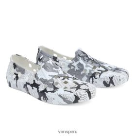 Vans Peru NBDZ46331 blanco grisáceo | Vans zapatos de trekking sin cordones