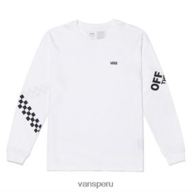 Vans Peru NBDZ463367 blanco | Vans camiseta de manga larga clásica off the wall