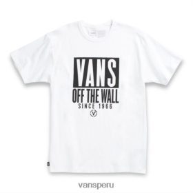 Vans Peru NBDZ463383 blanco | Vans tipo pila de la camiseta de la pared